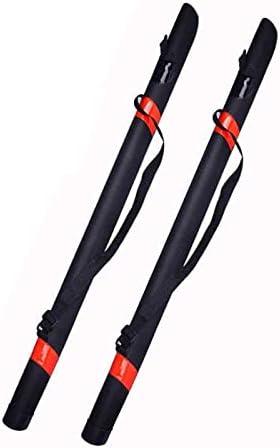 Fly Fishing Rod Case Fishing Rod Tube Case Men Gift Travel Carrying Bag, Black, 125cm - Image 5