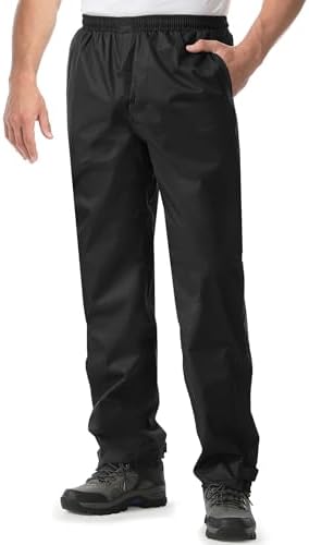 iCreek Men's Rain Pants Waterproof Breathable Lightweight Rain Over Pants by iCreekoutdoor