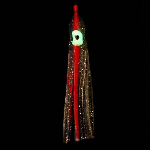 Fishing Squid Skirts, Glow Soft Plastic Trolling Lures Luminous -Fitting for (Bass/Trout/Salmon/Saltwater/Fishing Bait) - Image 4