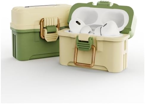 COY Fishing Tackle Box Case for AirPods Pro 2 & 1, Gift for Men, Green by Unknown
