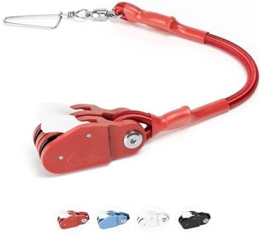 BLUEWING Outrigger Halyard Lock Pulley Single/Double/Triple Halyard Line Lock Pulley with Ball Bearing Snap Swivel for Offshore Fishing by BLUEWING