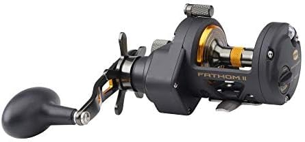 Penn Fathom II Star Drag Conventional Fishing Reel, Black Gold, 25N - Image 2