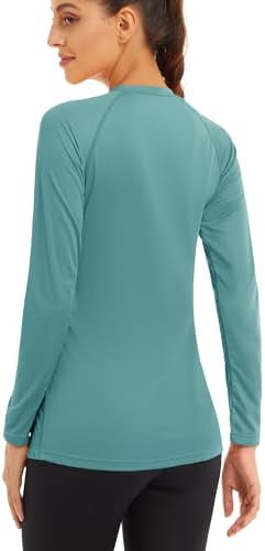 MAGCOMSEN Women's Long Sleeve Shirts UPF 50+ Sun Protection Shirts for Hiking Fishing Workout Rash Guard - Image 2