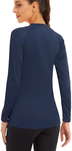 MAGCOMSEN Women's Long Sleeve Shirts UPF 50+ Sun Protection Shirts for Hiking Fishing Workout Rash Guard - Image 2