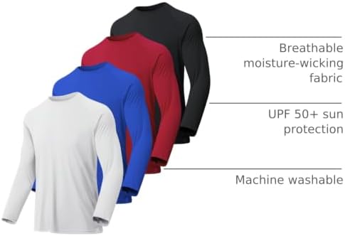 MLYENX 7 Pack Long Sleeve Shirts for Men Sun Protection Quick Dry - Image 4