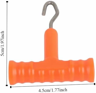 10 Pcs Fishing Knot Puller Set – T-Shape Handle for Carp Rig Construction, Stainless Steel Baiting Tool with Ergonomic Grip (1.97" Length)‌ - Image 2