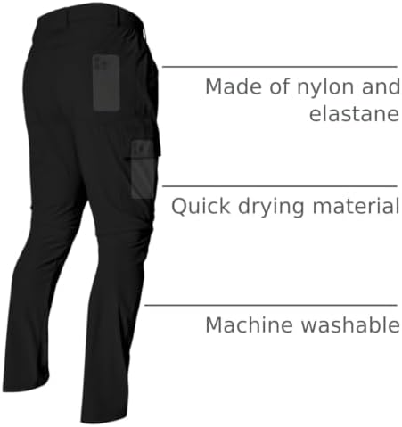 Men's Lightweight Hiking Cargo Pants Waterproof Quick Dry Travel Climbing Camping Fishing Mens Work Pants Outdoor - Image 4