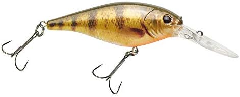 Berkley Flicker Shad Fishing Lure, HD Yellow Perch, 5/16 oz, 2 3/4in | 7cm Crankbaits, Size, Profile and Dive Depth Imitates Real Shad, Equipped with Fusion19 Hook by Berkley