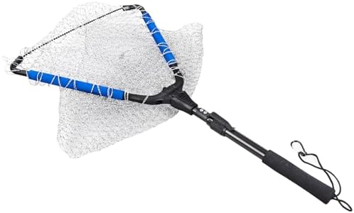 RESTCLOUD Fishing Landing Net with Telescoping Pole Handle, Fishing net Freshwater for Kids Men Women, Extend to 40-63 Inches - Image 5
