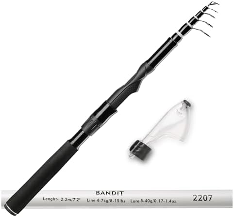Whistytwig Carbon Fiber Telescopic Fishing Rod - Portable Collapsible Design for Travel and Adventure - Versatile Saltwater and Freshwater Fishing Pole - Image 5