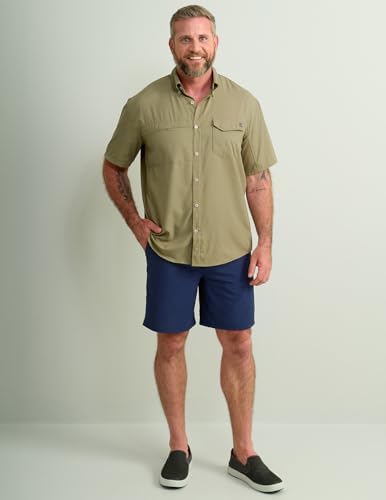 HUK Men's Tide Point Kc Scott Original Artwork Short Sleeve Shirt, Fishing Button Down - Image 2