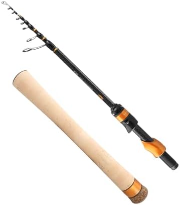 PURELURE Travel Telescopic Fishing Rods, Collapsible Fishing Pole 6ft/7ft by PURELUREOutdoor