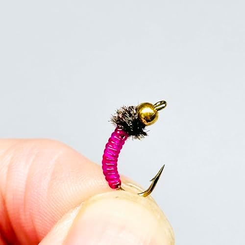 9Pc Fishing Wet Flies Bionics Worms/Midges/Moths/Flies Artificial Insect Fly Fishing Bait Salmon Trout Bass Fishing Hook Fly Fishing Lure - Image 5