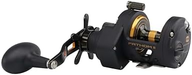 Penn Fathom II Star Drag Conventional Fishing Reel, Black Gold, 25N - Image 2