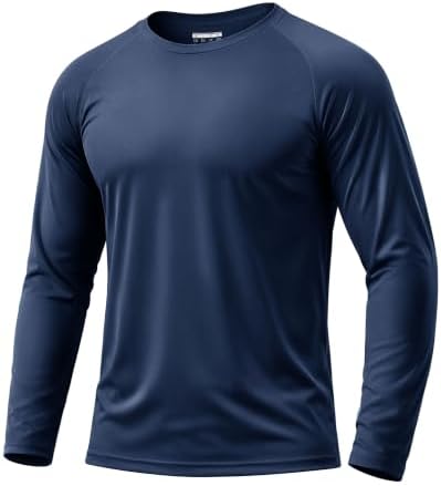 Boladeci Men's UPF 50+ Sun Protection UV SPF Shirts Long Sleeve Lightweight Quick Dry Swim T-Shirts Rash Guard by Boladeci