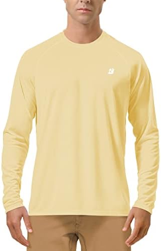 Roadbox Men's UPF 50+ UV Sun Protection Shirts, Long Sleeve Swim Rash Guard by Roadbox