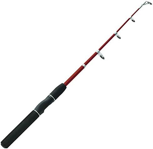 Zebco Z-Cast Spinning Fishing Rod Durable Z-Glass Fishing Pole, Comfortable EVA Rod Handle, Shock-Ring Guides, Medium Power by Zebco