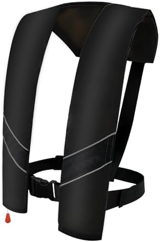 Manual Inflatable Life Jacket|Life Vest for Adults|PFD Low Profile|Supports up to 330 lbs(YSH700) by morinokawau