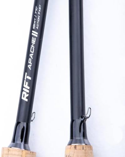 RIFT Apache II Fly Fishing Rod – Carbon Fiber Telescopic Fishing Rod – One-Piece Travel Fishing Rod – Fast Action Fly Rod with Aluminum Reel Seat, Stainless Guides, and Folding Hook Keeper - Image 5