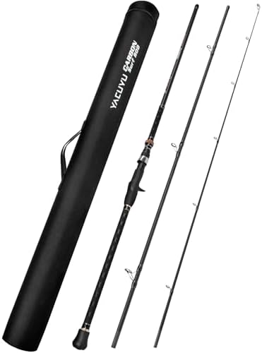 PROBEROS Surf Fishing Rod - Casting Spinning Fishing Rods with Tube(Case) 3 Piece 9'/10'/11'/12' Carbon Saltwater Travel Surf Spinning Rods by Proberos