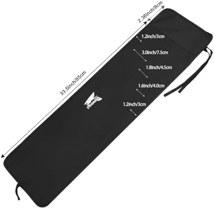 Aventik Neoprene Fly Rod Sock with 5 Compartments Fishing Rod Sleeve - Image 2