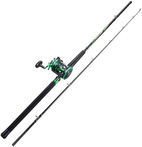 Sougayilang Catfish Rod and Reel Combo, 2-Piece MH Conventional Reel Fishing Combo, 25 lb Carbon Drag for Large Flathead and Blue Catfish, Saltwater-Ready for Salmon and Steelhead Bottom Fishing by Sougayilang