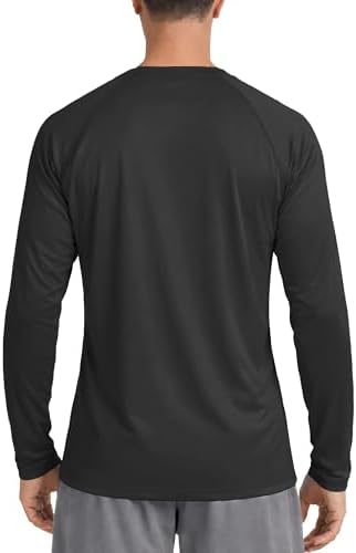 Boladeci Men's UPF 50+ Sun Protection UV SPF Shirts Long Sleeve Lightweight Quick Dry Swim T-Shirts Rash Guard - Image 6