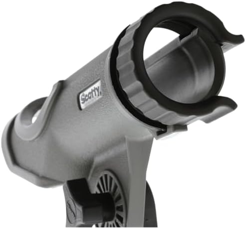 Scotty #230 Powerlock Rod Holder with #241 Side/Deck Mount, Adjustable Boat Fishing Rod Holder, Universal Cradle Design, Side or Deck Mount Installation, Marine-Grade Construction - Image 5