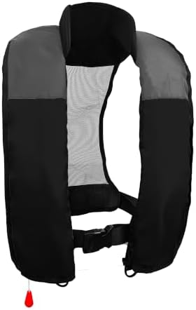 Automatic Inflatable Life Jacket,Preserver PFD for Adults,Life Vest for Adult,Supports Weight up to 330 pounds by NAUTISHIELD