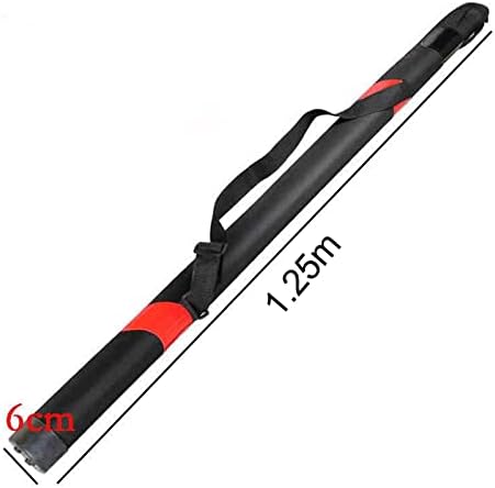 Fly Fishing Rod Case Fishing Rod Tube Case Men Gift Travel Carrying Bag, Black, 125cm - Image 2
