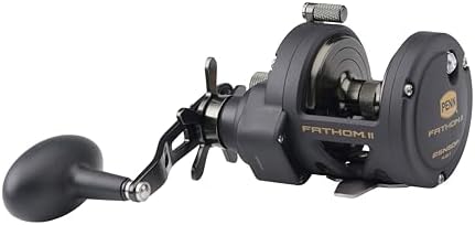 Penn Fathom II Star Drag Conventional Fishing Reel, Black Gold, 25N - Image 2