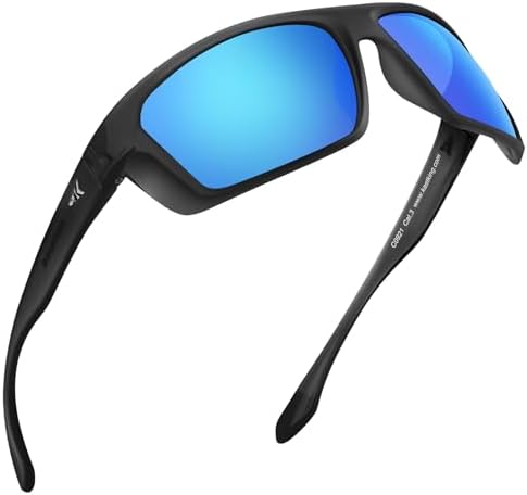 KastKing Huzzah Polarized Sport Sunglasses for Men and Women, Wrap Design by KastKing