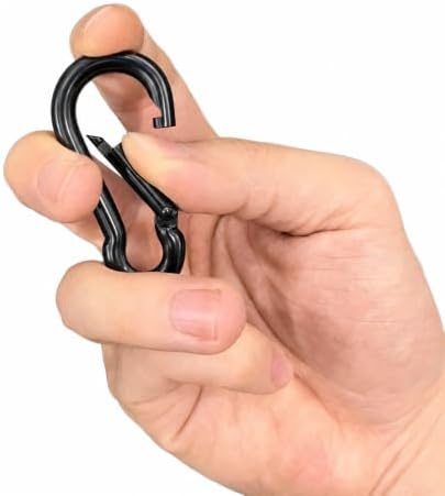 sprookber Stainless Steel Carabiner Spring Snap Hook - 304 Stainless Steel Heavy Duty Clips, Set of 4 - Image 4