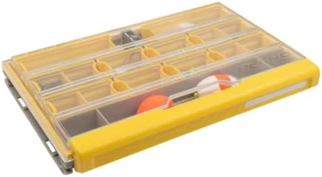 Plano EDGE 3600 Premium Tackle Utility Box, Gray and Yellow with Clear Lid, Rust-Resistant and Waterproof, Customizable Tackle Protection Organization - Image 4