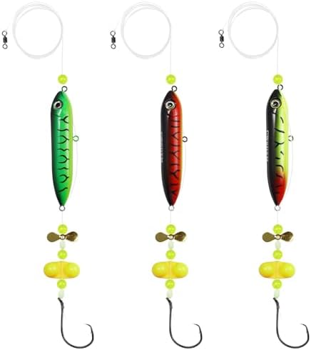 Catfish Float Rig Demon Dragon Style Rattling Line Float Propeller and Circle Hooks 6/0 8/0 for Santee Cooper Rig Catfishing Tackle by Fishing