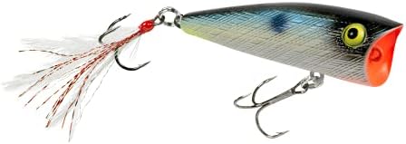 Rebel Pop-R Feathered Topwater Popper Fishing Lure by Rebel