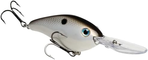 Strike King Pro Model 6XD Fishing Lure, Deep Diving Crankbait, Unique Curved Bill, Free-Floating Rattle Chambers, 1-Ounce, Dives to 19-Feet, Size 1 Treble Hooks by StrikeKing
