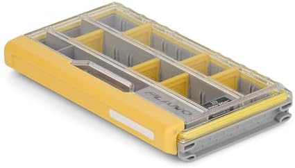 Plano EDGE 3500 Premium Tackle Storage with Rustrictor Rust-Resistant Technology, Gray and Yellow, Waterproof Terminal Tackle Box Organization, Small by PLANO%C2%AEOutdoors