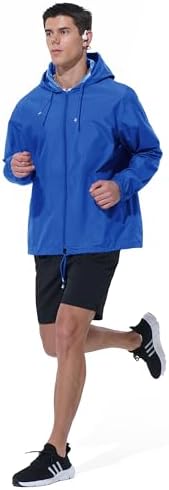 UIQUR Mens Rain Jacket Raincoat Waterproof Windbreaker - Image 6