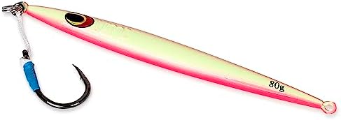 UMT Sand EEL 80g Offshore Fishing Jigs - Multi Species. Packs: 1, 5, 10. Green, Pink. Pro-Grade. - Image 3