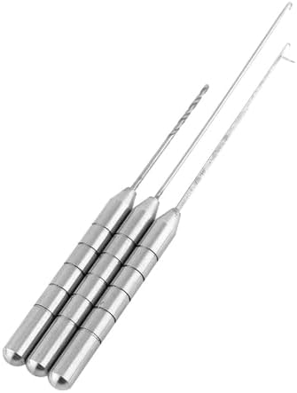 3PCS Fishing Bait Needle Aluminum Alloy Fishing Bait Needle Rigging with Drill Stringer Hook Needles for Saltwater Freshwater Anglers(Silver) - Image 7
