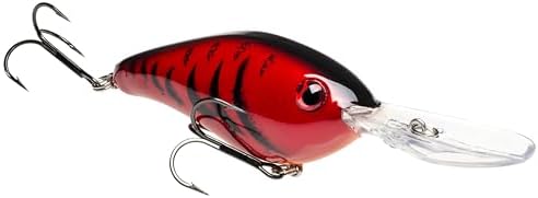 Strike King Pro Model 6XD Fishing Lure, Deep Diving Crankbait, Unique Curved Bill, Free-Floating Rattle Chambers, 1-Ounce, Dives to 19-Feet, Size 1 Treble Hooks by StrikeKing