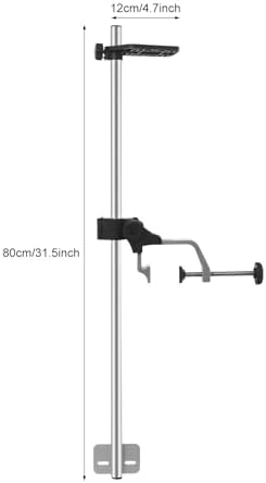 Portable Transducer Bracket Fish Finder Mount,Aluminum Alloy Fishfinder Transducer Bracket,360° Adjustable Rotatable Fish Finder Mount for Boat,Canoe,Kayak - Image 2
