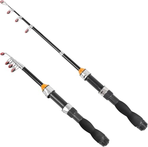 Telescopic Collapsible Extendable Fishing Rod for Saltwater and Freshwater, Lightweight and Compact Design by RESTCLOUD