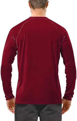 Roadbox Men's UPF 50+ UV Sun Protection Shirts, Long Sleeve Swim Rash Guard - Image 2