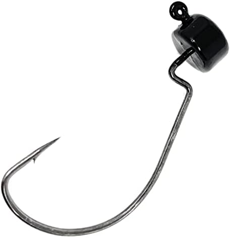 Reaction Tackle Mushroom Jig Heads for Ned Rig Finesse Bass Fishing, Stand-Up Design with Standard and EWG Hook Options (25-Pack) - Image 2