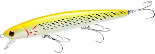 LUCKY CRAFT FlashMinnow 110 Ghost Series Saltwater Fishing Lures, Jerkbait for Halibut and Bass Fish, Slow Suspending 1–2 ft, Surf Fishing Gear and Tackle Box Accessories by LuckyCraftUSA
