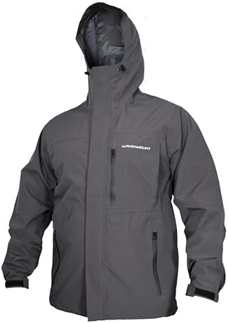 Paramount Outdoors Gale Rain Jacket Men's Waterproof Breathable Fishing Jacket with hood, taped seams by ParamountOutdoors