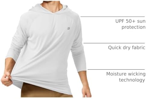 Roadbox Mens Fishing Sun Hoodie, Long Sleeve UPF 50+ UV Protection Shirts - Image 4