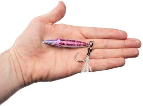 Squidlord Jig - Scarlet Glow - Slow Pitch Squid Jig with Glow - Image 4